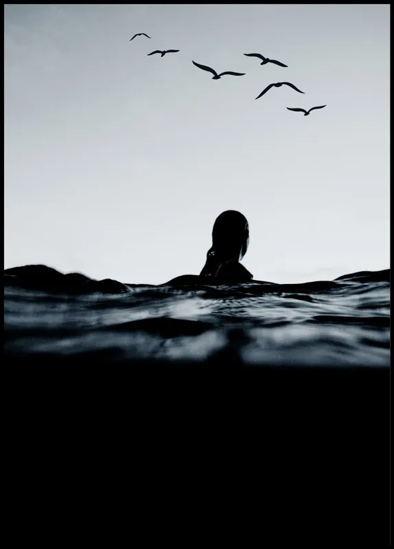 Sea Birds Poster by Kubistika Neu