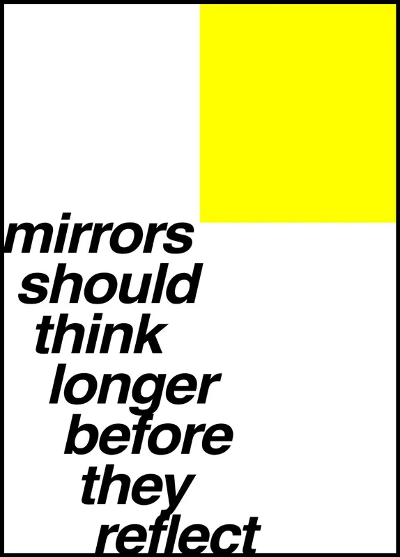 Expressversand Mirrors Should Think Longer Poster by Kubistika
