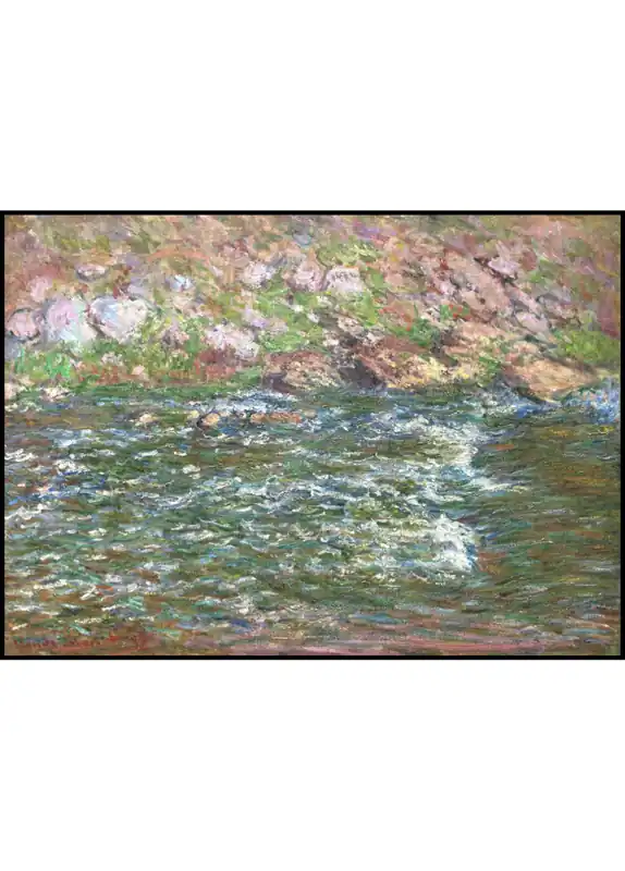 Rapids on the Petite Creuse at Fresselines Poster Highlight