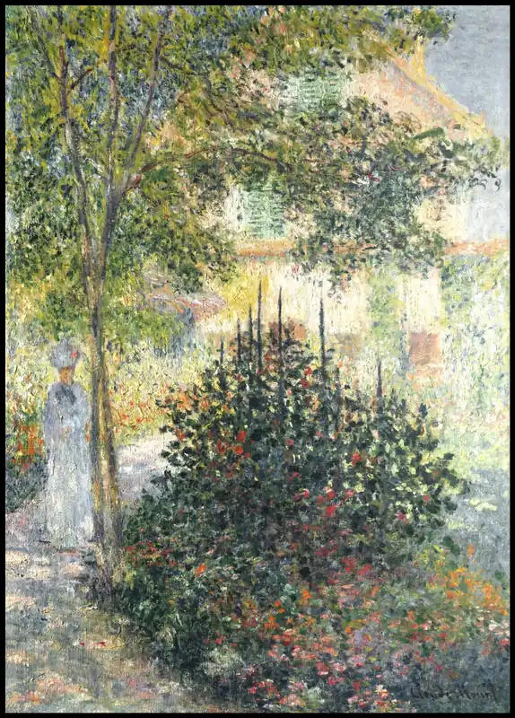 Camille Monet in the Garden at Argenteuil Poster Saisonangebot