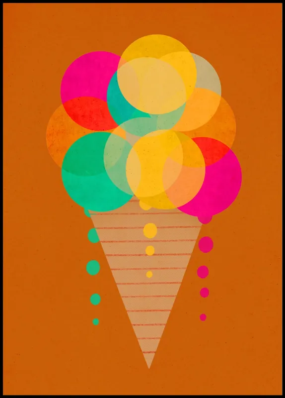 Neon Ice Cream Poster by treechild Bestpreis