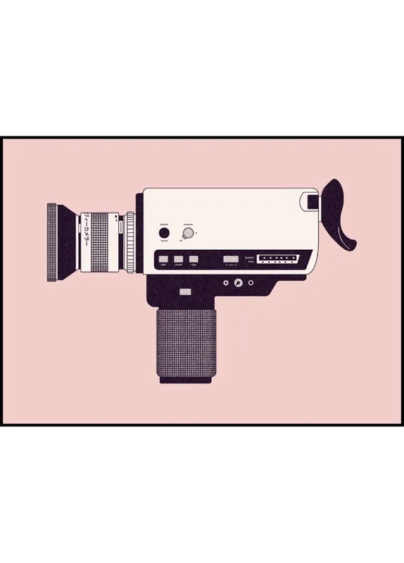 Top-Preis Super 8 Camera Poster by Florent Bodart