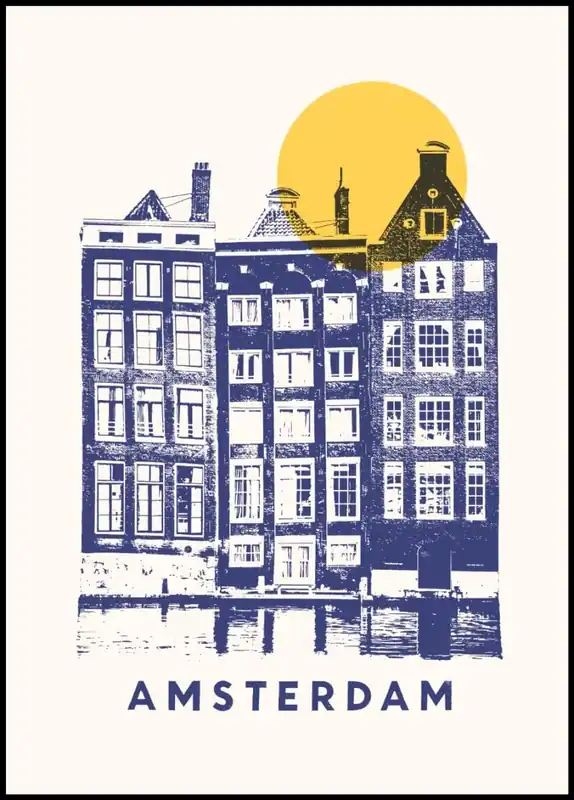 Amsterdam Print Poster by Florent Bodart Neuheit