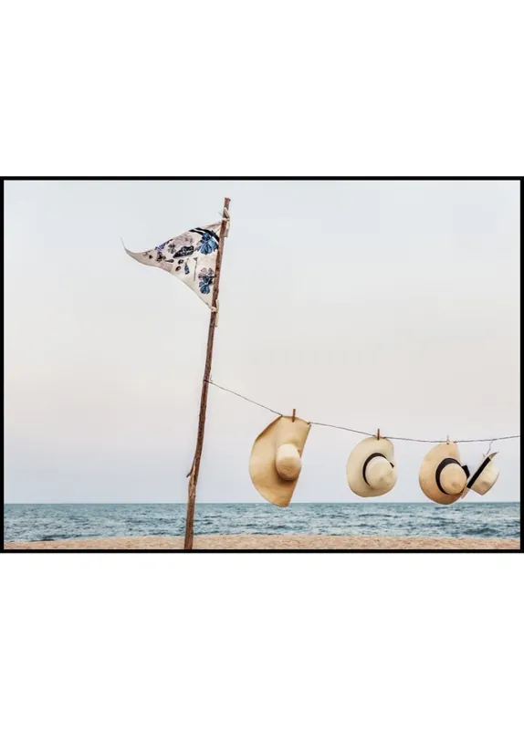 Hanging Peg Woven Hats Poster Schnäppchen