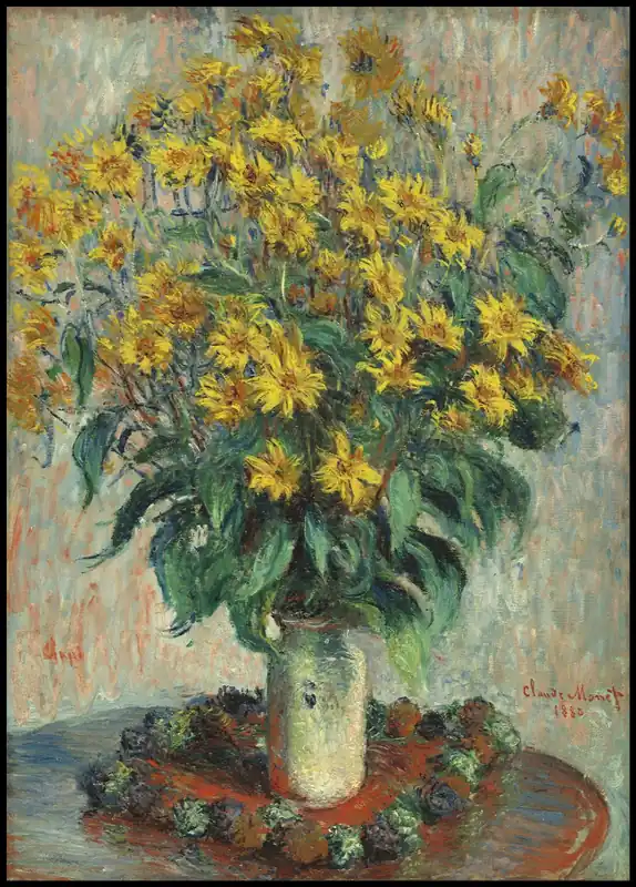 Jerusalem Artichoke Flowers Poster Finale Aktion