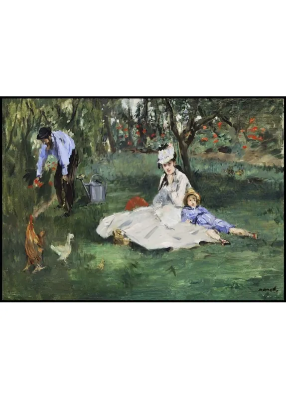 The Monet Family in Their Garden at Argenteuil Poster Wochenendangebot