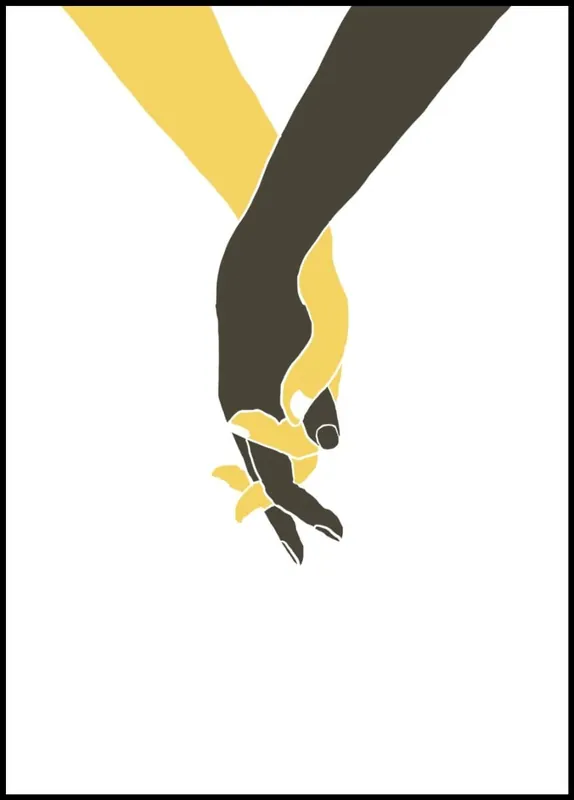 Billig Holding Hands Poster