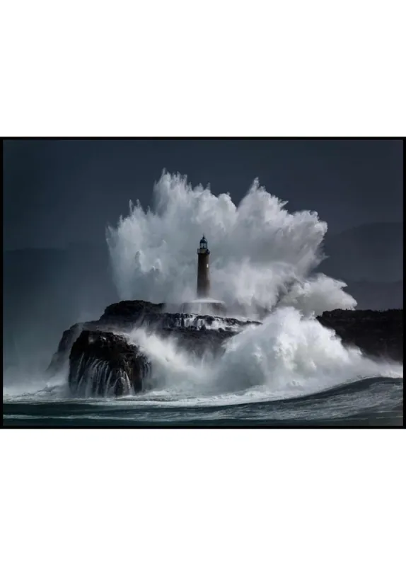 Lighthouse Breakwater Poster Angebot