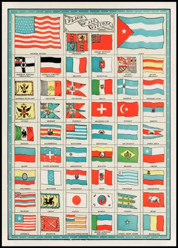 The Flags of All Nations Poster Wochenendangebot