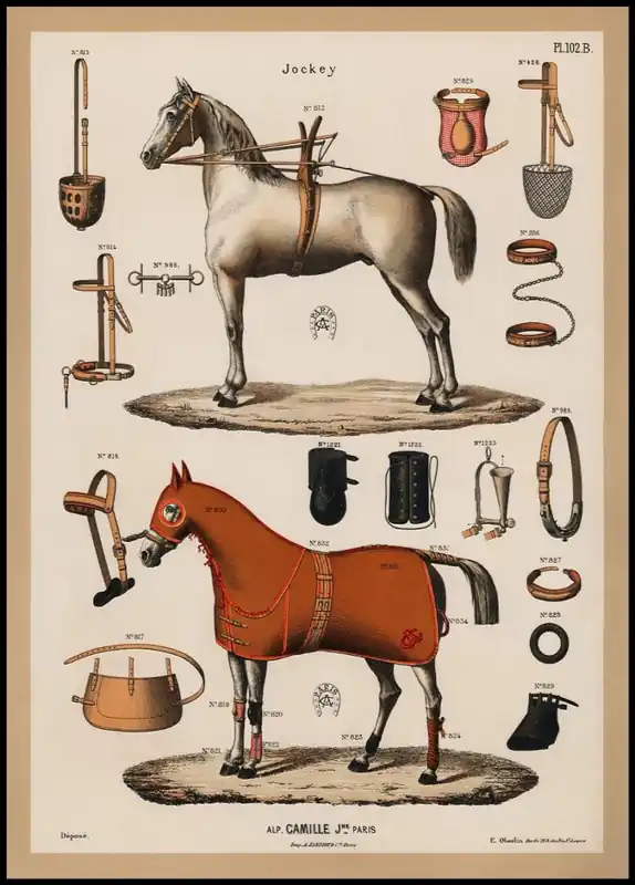 Must-Have Antique Horseback Riding Poster no.1