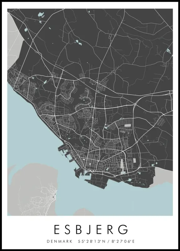 Top-Angebot Map of Esbjerg Poster nr.2