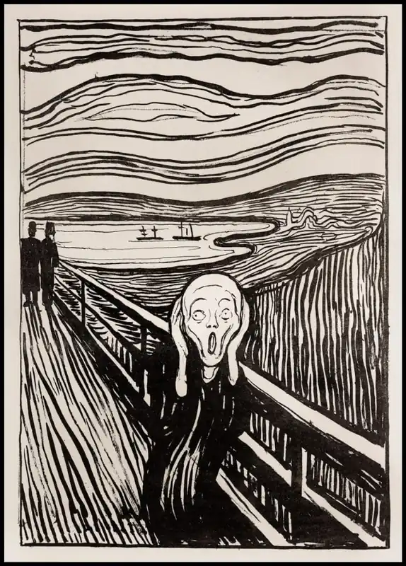 Must-Have The Scream Expressionist Lithograph Poster