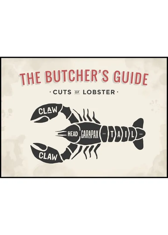 Butcher´s Guide Lobster Poster Kracherpreis
