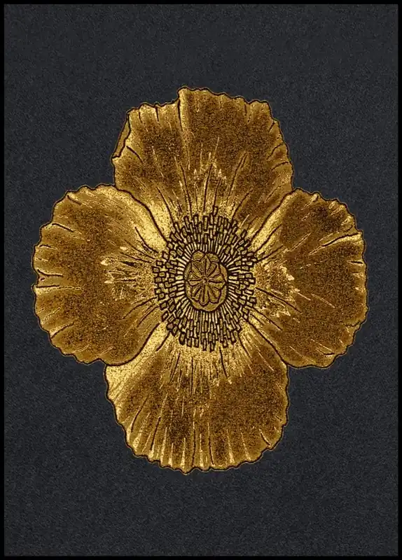 Kracherpreis The Golden Poppy Flower Poster
