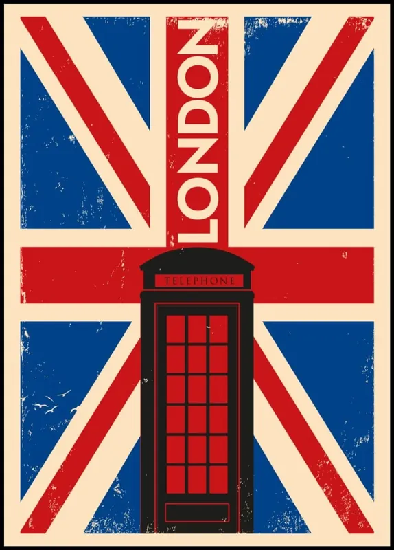 London Vintage City Poster Schnäppchen