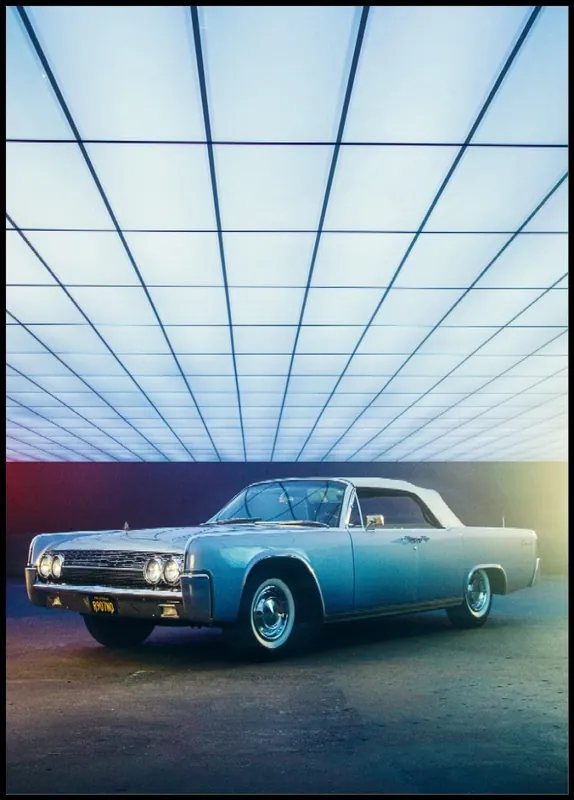 Classic Blue Coupe Poster Ausverkauf