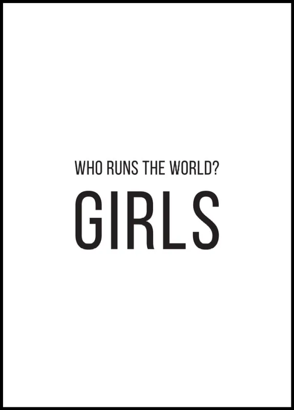 Online Kaufen Girls Run The World Poster