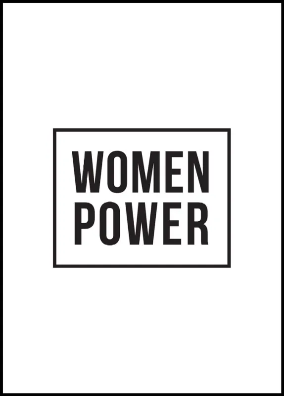 Sichere Zahlung Women Power Poster