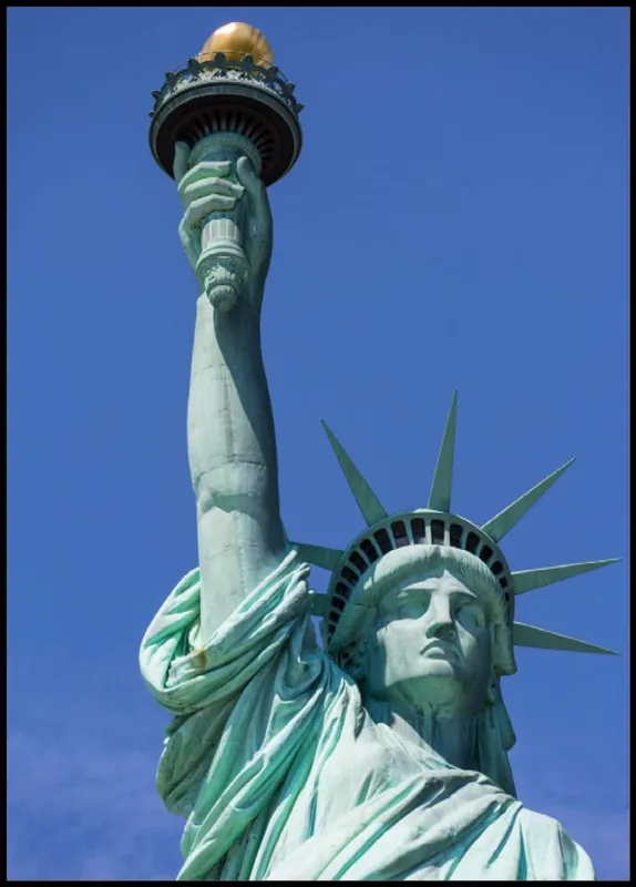 Close Capture of Statue of Liberty Poster Geprüft