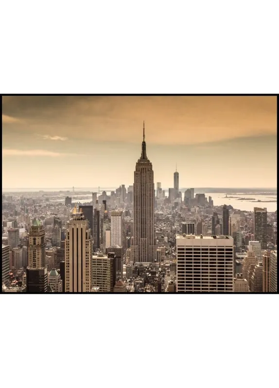 Saisonangebot Sunset View Over Manhattan Poster