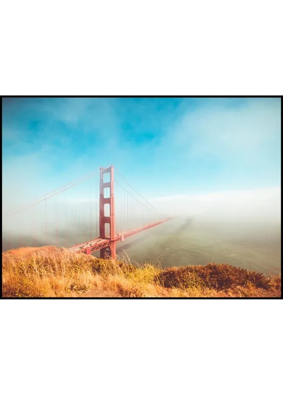 Neuheit Golden Gate Bridge Sunshine Poster