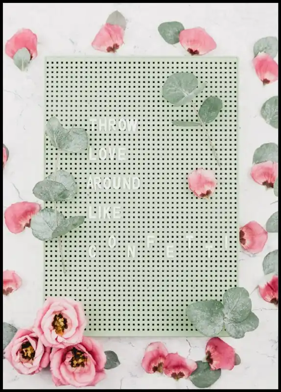 Preis Gesenkt Love And Confetti Poster