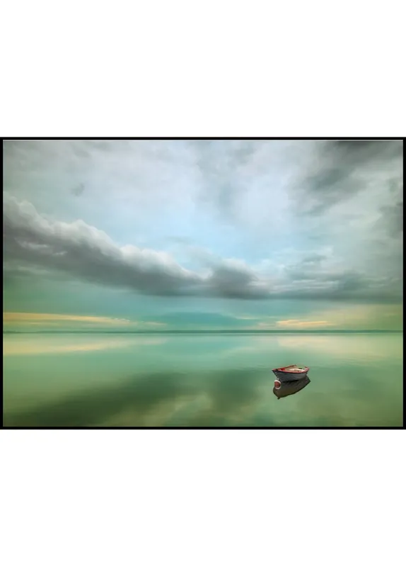 Kostenloser Rückversand Lonely Boat Poster