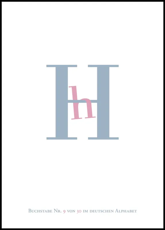 Letter H Poster Top-Preis