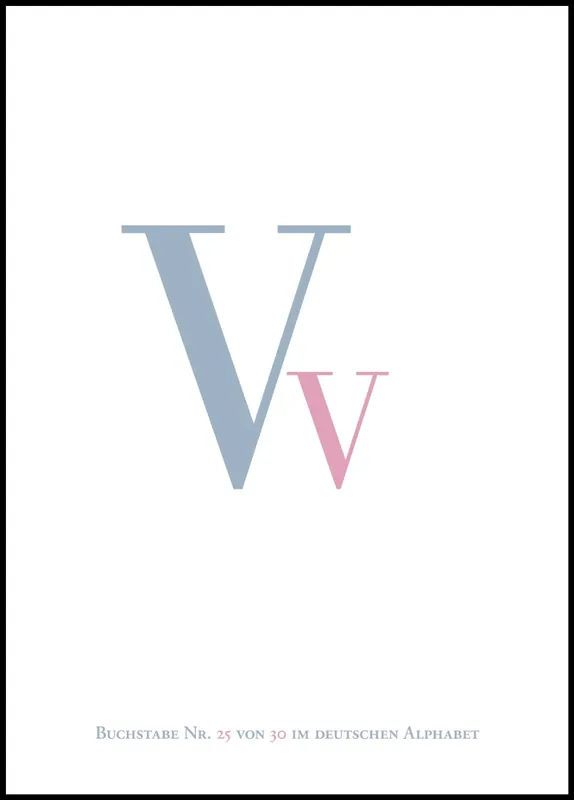 Knallerangebot Letter V Poster