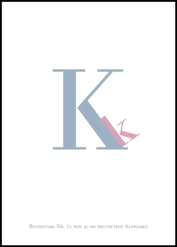 Nur Für Kurze Zeit Letter K Poster