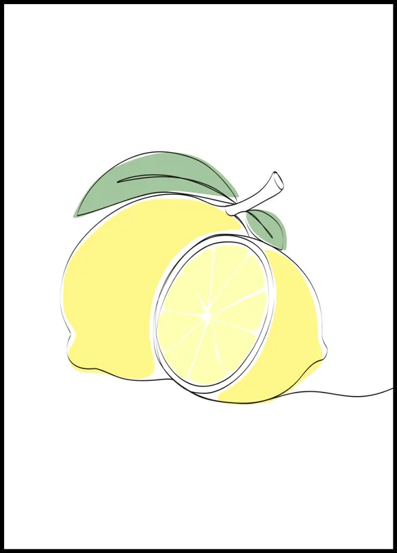 Gratis Versand Lemon Poster by Sanny Lundgren