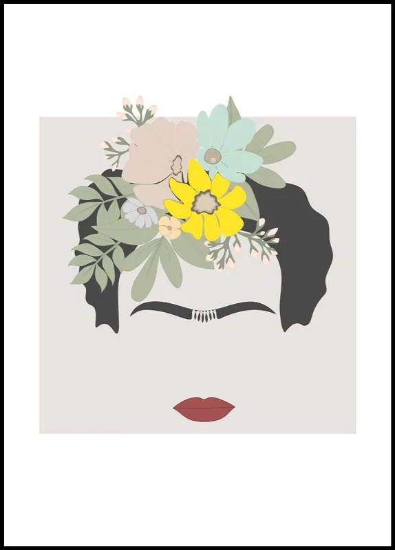 Geprüft Kahlo Poster by Sanny Lundgren