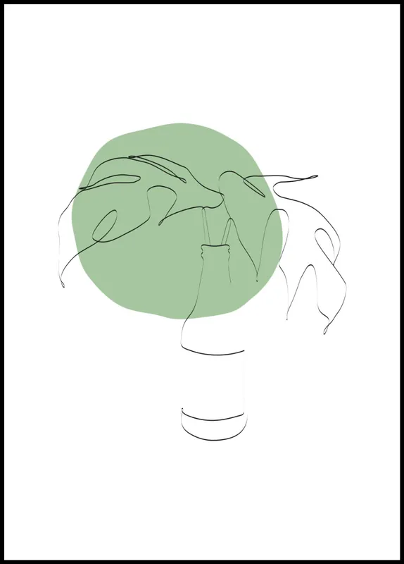 Green I Poster by Sanny Lundgren Kostenfreie Lieferung