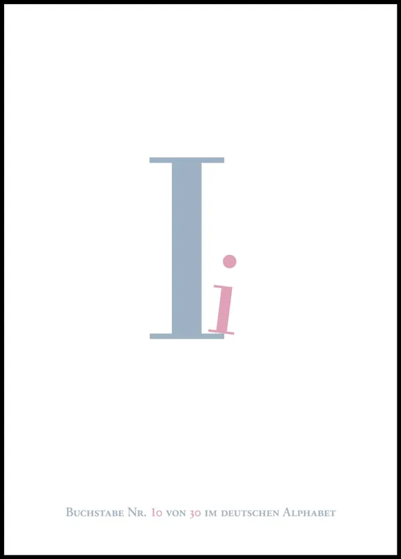 Geprüft Letter I Poster