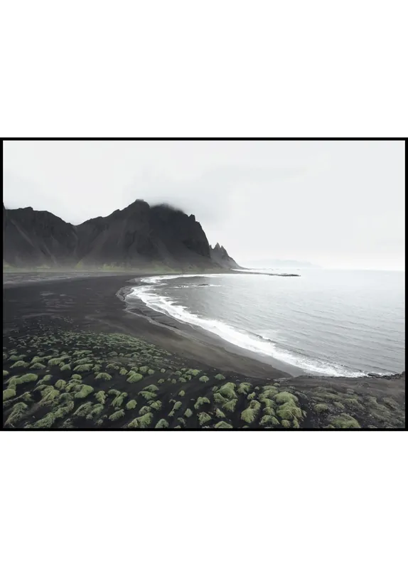 Stokksnes Beach on Iceland nr. 3 Poster by Wiberg Echt