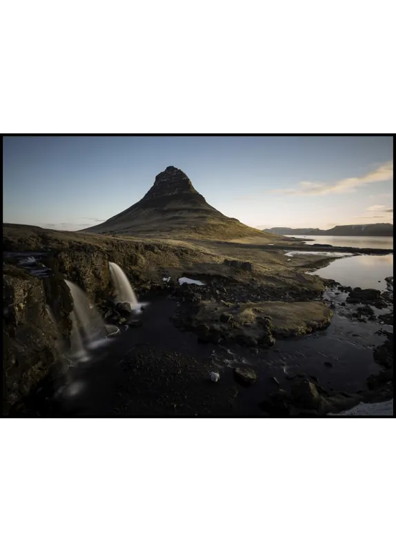 Waterfalls at Kirkjufell, Iceland Poster by Wiberg Angebot