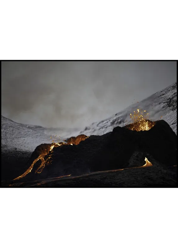 Volcano Snæfellsjökull Iceland nr. 3 Poster by Wiberg Mega-Angebot