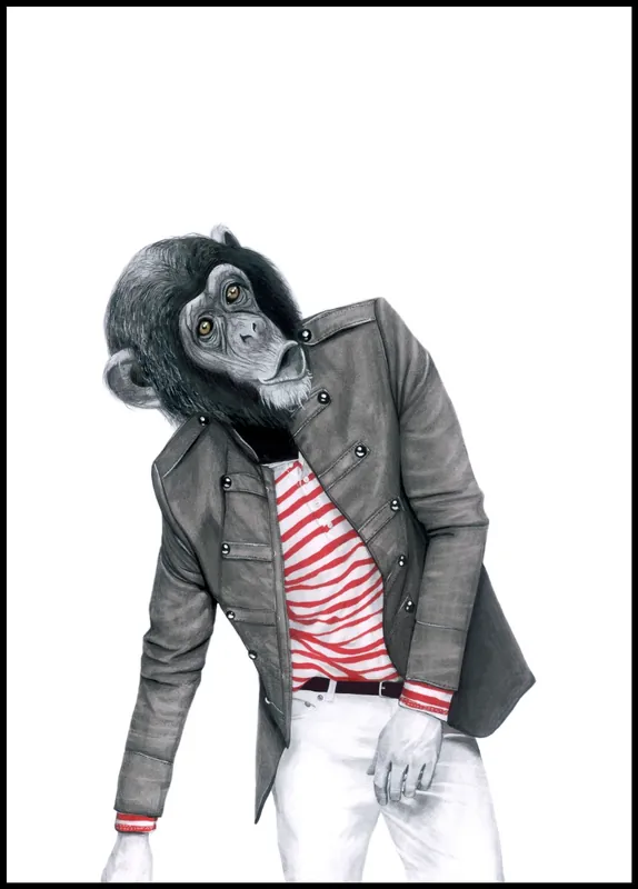 Monkey Business Poster by Sanna Wieslander Knallerangebot