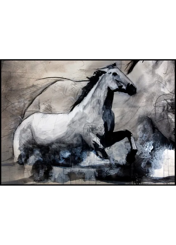 Chevaux Poster nr. 3 by Didier Chastan Ausverkauf