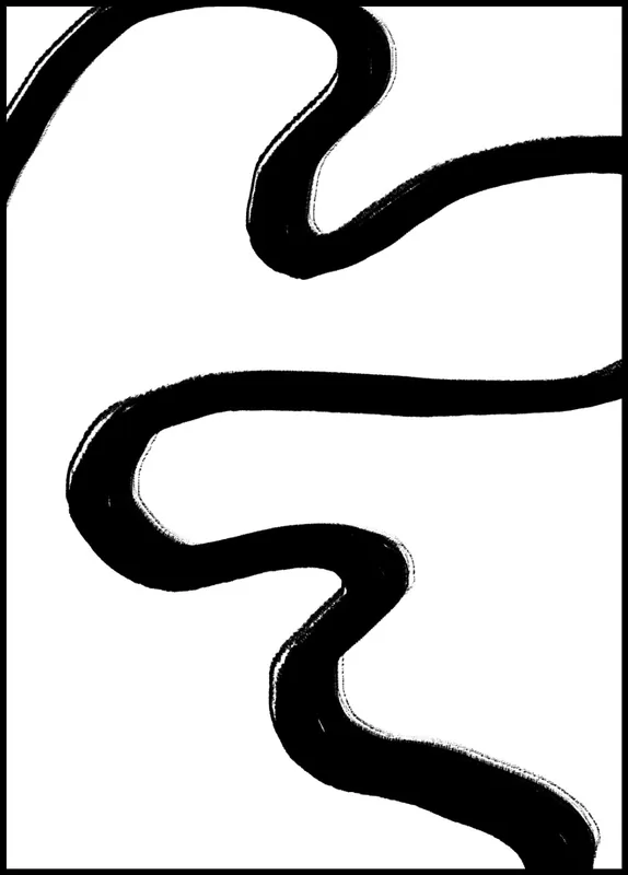 Heißes Angebot Road Black Poster