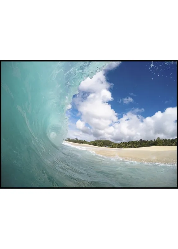 Kostenloser Versand Wave in Hawaii Poster