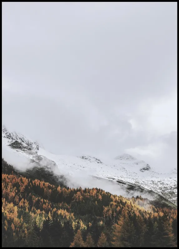 Snowy Mountains Landscape Poster Top-Angebot