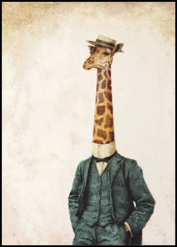 Elegant Giraffe Poster by Mike Koubou Neuheit