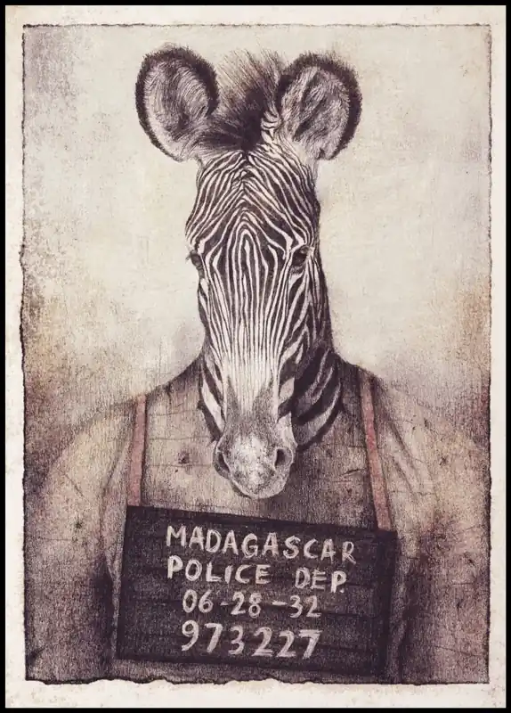 Beliebt Zebra Poster by Mike Koubou