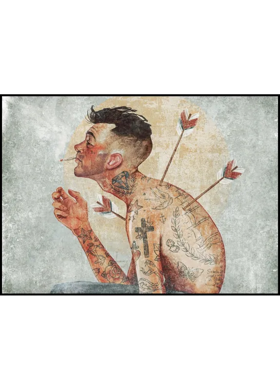 Norman Rockwell Style Poster nr. 5 by Mike Koubou Neue Ware