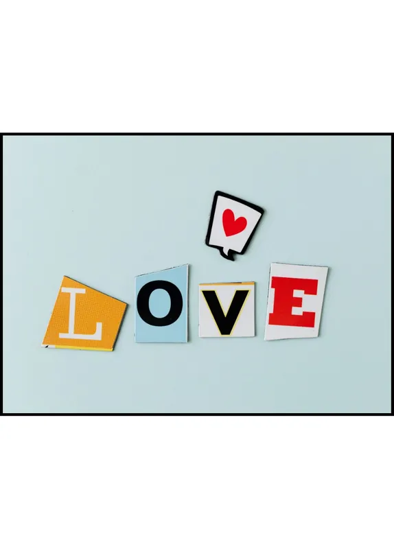 Colorful Letters no. 3 Poster Heißes Angebot
