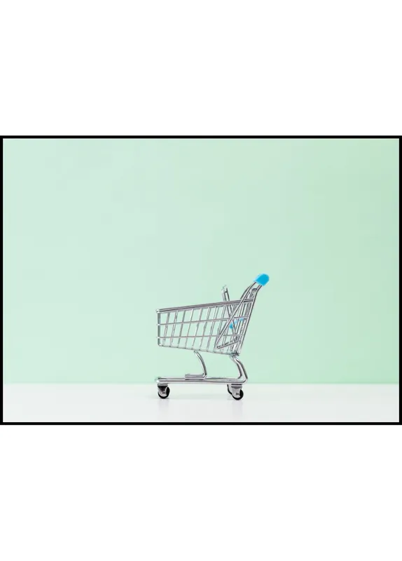 Preis Gesenkt Shopping Cart Poster