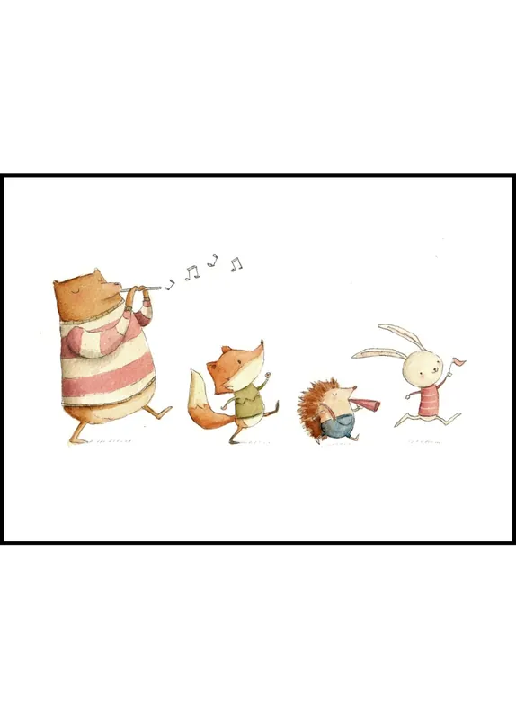 Direktkauf Parade to Flute Music Poster by Mike Koubou