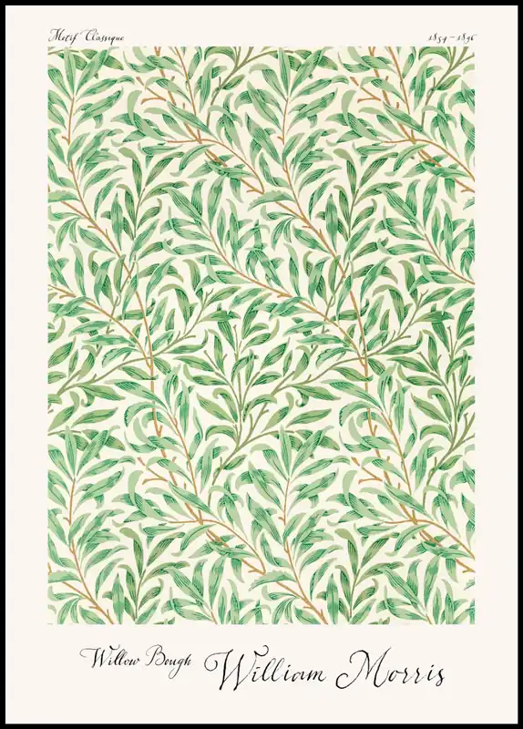 William Morris’s Willow Bough nr. 1 Poster Kostenloser Versand