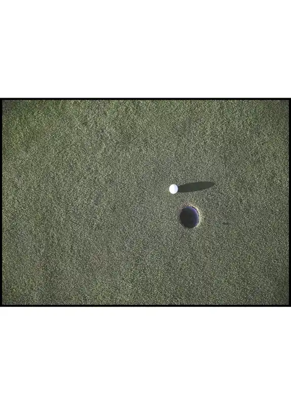 Golf Ball on Green Poster Markenprodukt